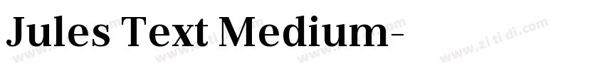 Jules Text Medium字体转换